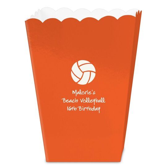 Volleyball Mini Popcorn Boxes